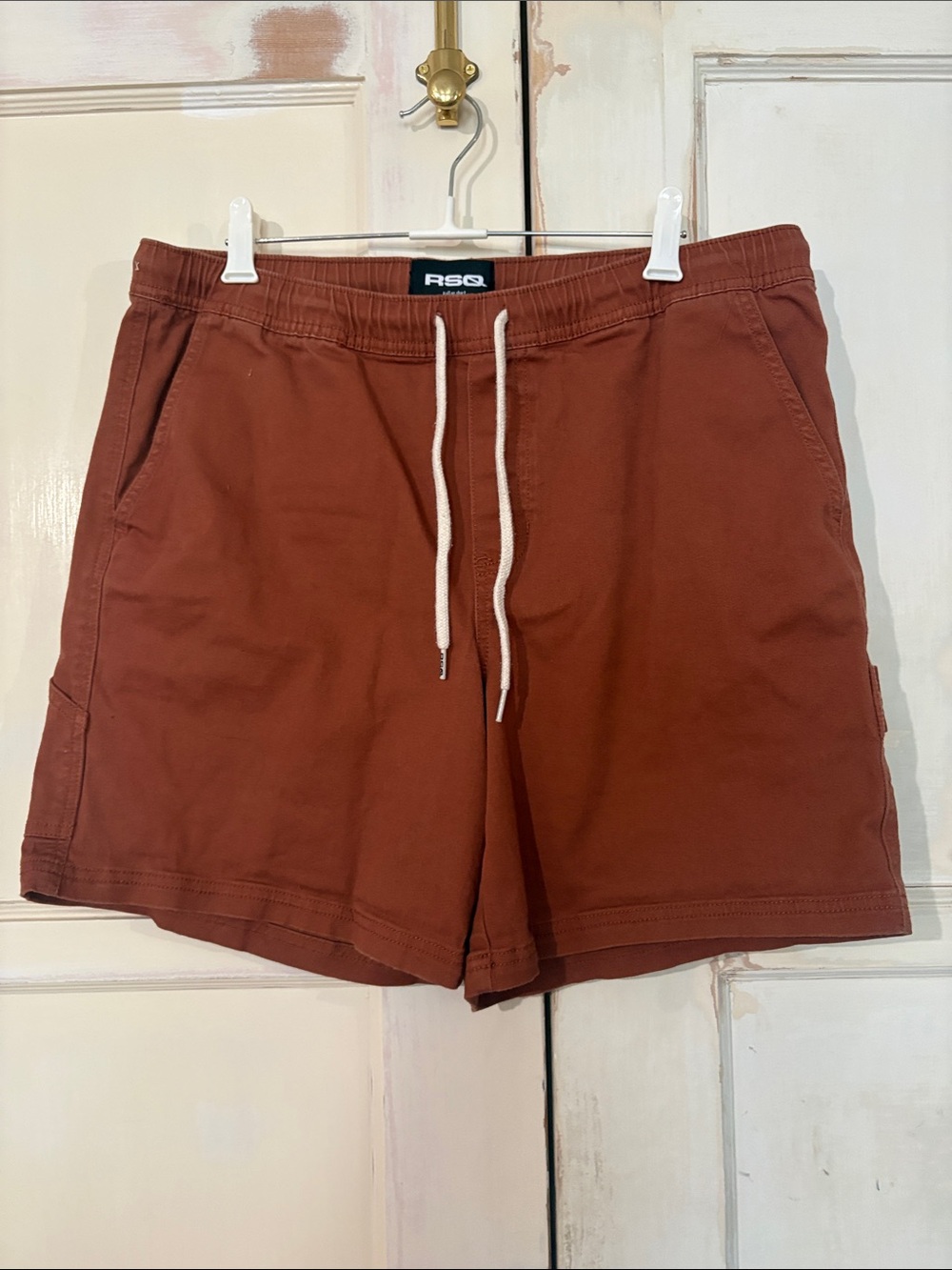 RSQ Men's Rust Drawstring Shorts